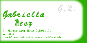 gabriella mesz business card